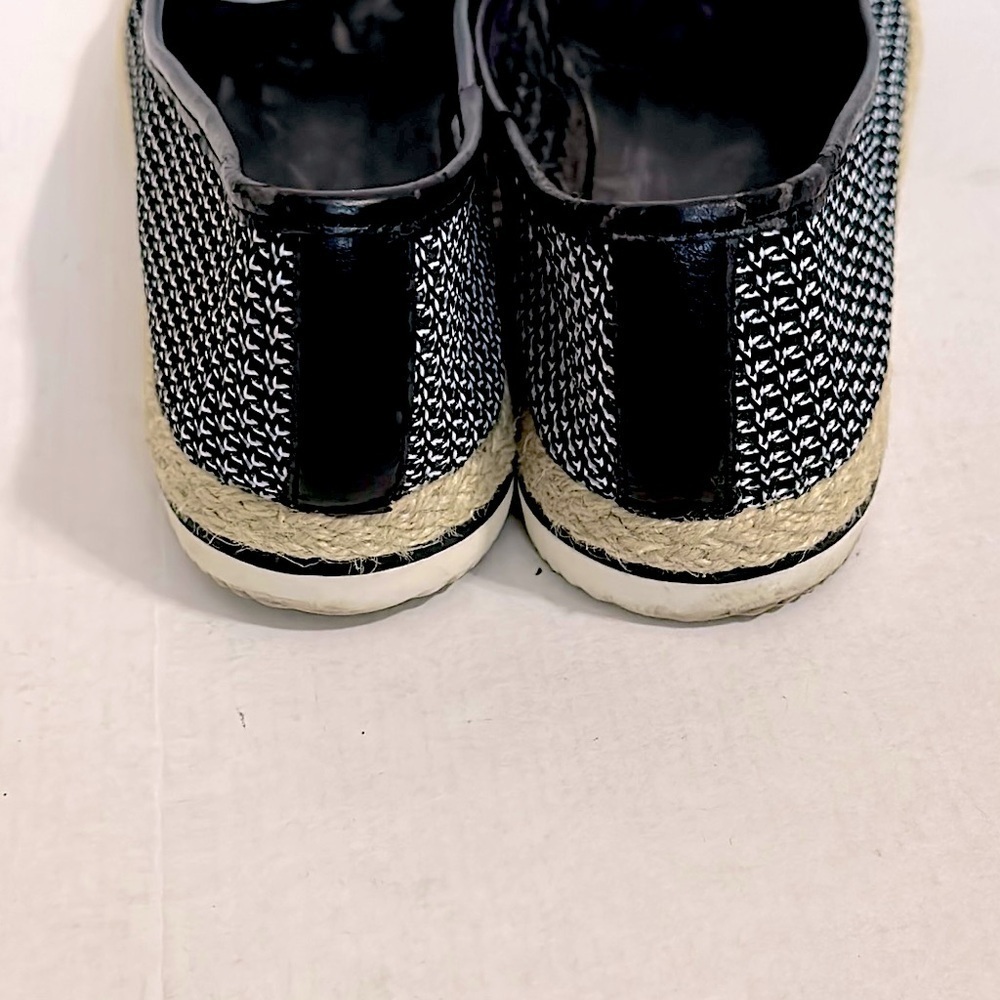 ALDO Black and White Women's Espadrille ballet Flats 8.5 - Picture 7 of 12